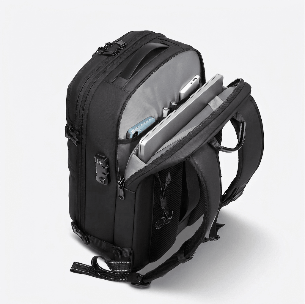 Discoverer Vacuum Compression Travel Backpack 60L - Nomadity Backpacks