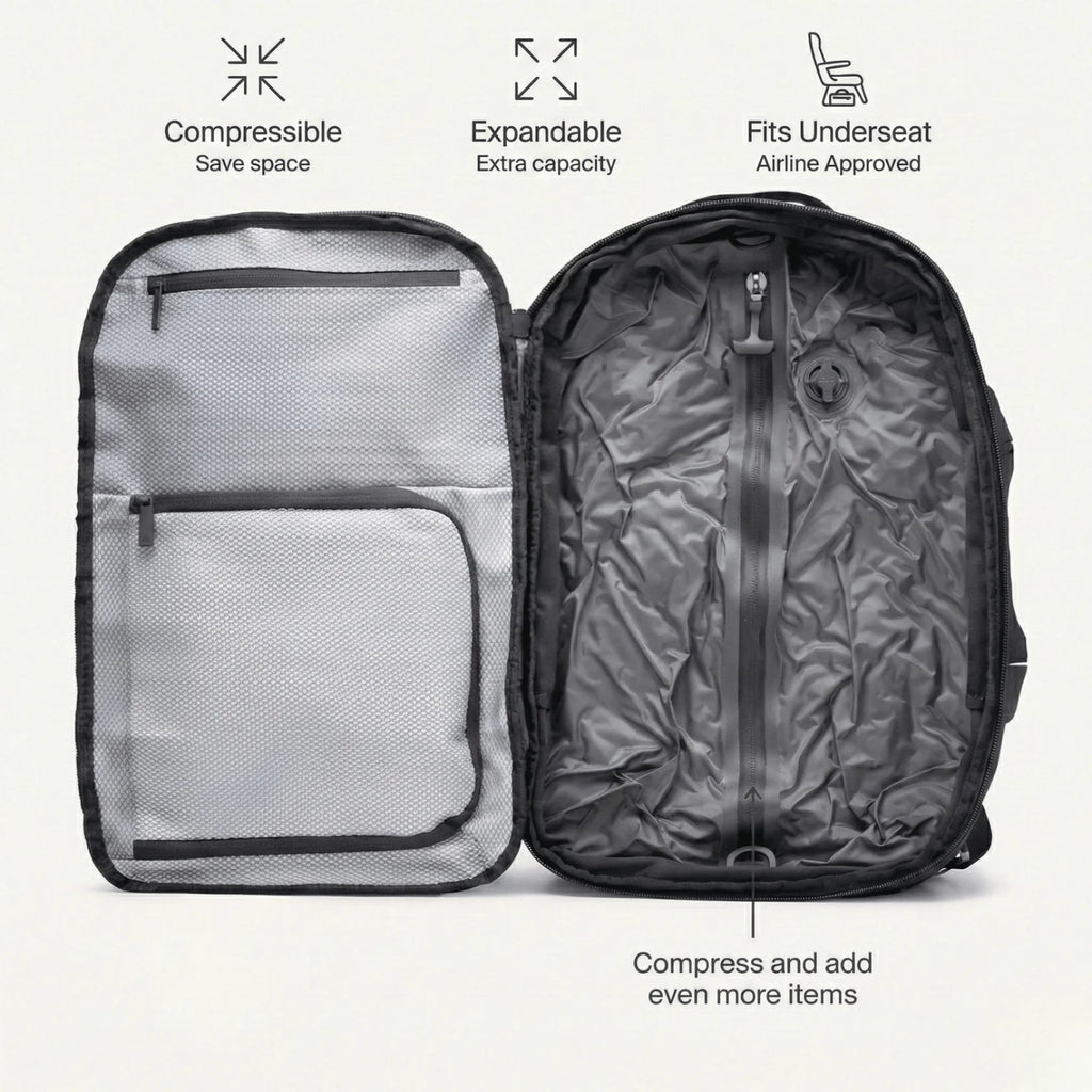 Pioneer Vacuum Compression Travel Backpack 35L - Nomad