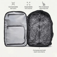 Pioneer Vacuum Compression Travel Backpack 55L - Nomadity Backpacks